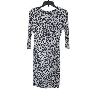 Lauren Ralph Lauren Floral Pattern Long Sleeve Dress sz 2 Pet